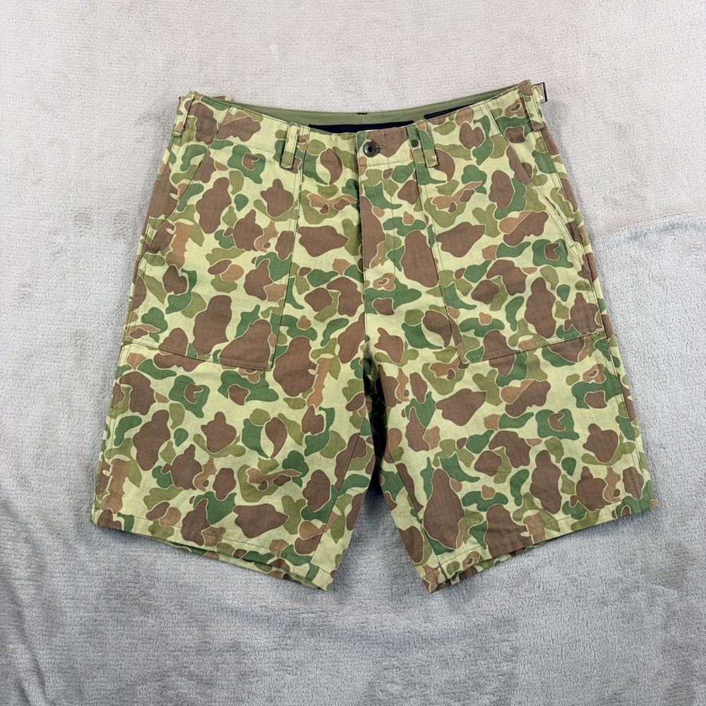 rag & bone Utility Cinch Waist Shorts Frogskin Camo Cinch Waist Men 31 (Fits 33)